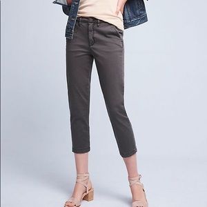 Anthropologie Chino Slim Pants Gray 27 Cargo